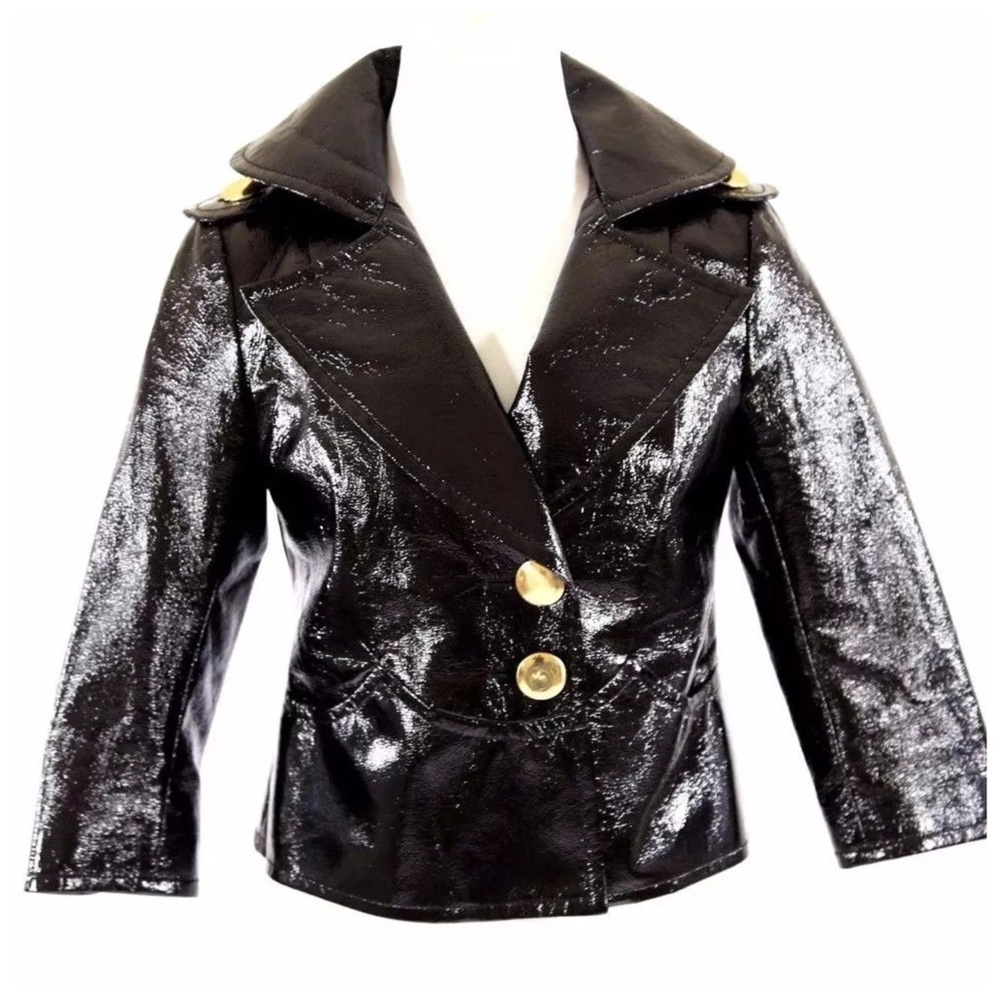 Yoana Baraschi Black Textured Jacket 2 $390 - Picture 4 of 7